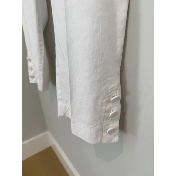 Women's J.Jill Linen Button Hem Ankle Pants, size large - Picture 8 of 13